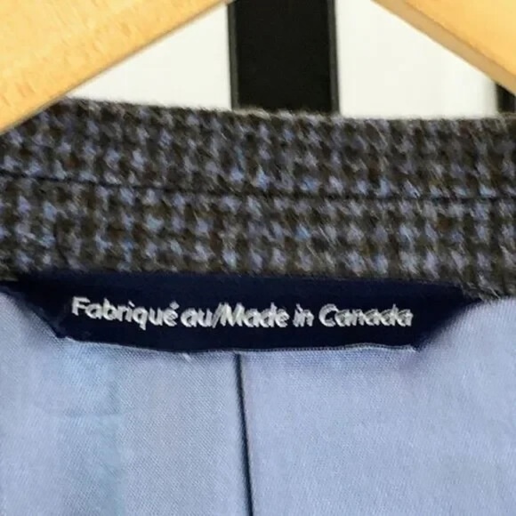 Coppley 100% Cashmere Bocelli 3112 3 Button Nailshead Check Sport Coat - 42 Long - Picture 5 of 13